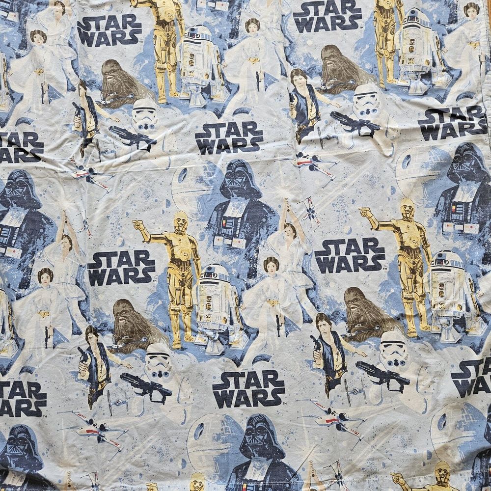 Pottery Barn Kids PBK Star Wars Twin Flat‎ Sheet 100% Cotton - Picture 3 of 7